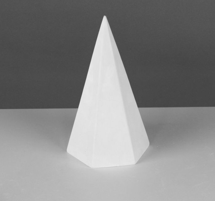 Гипсовая модель Пирамида шестигранная