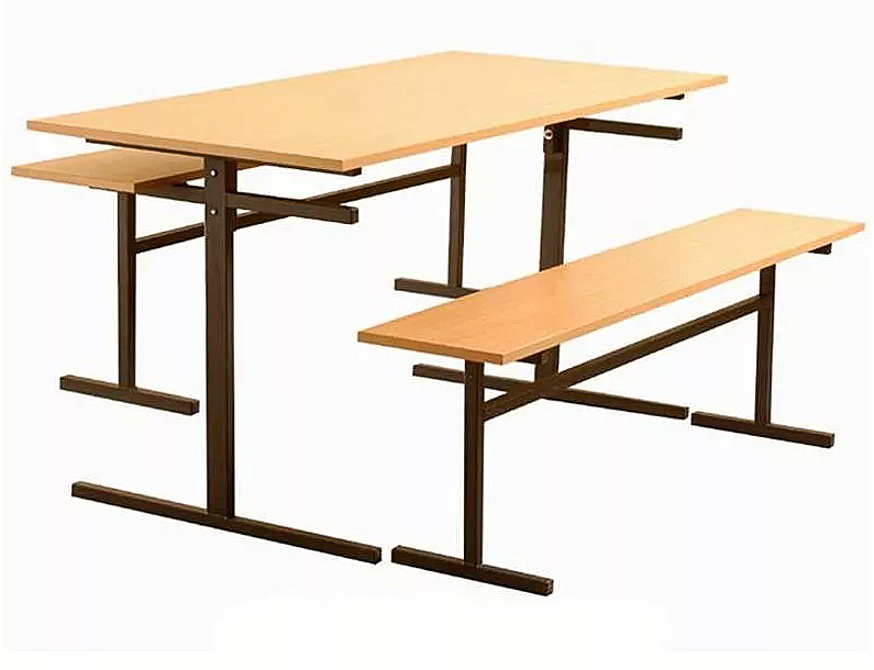 Комплект мебели для столовой со скамейками (4 места)