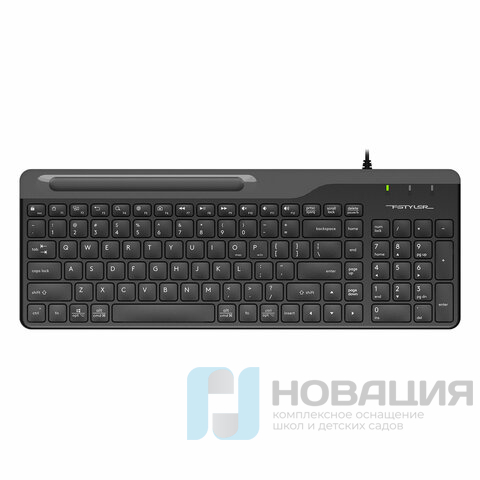 Клавиатура проводная A4TECH Fstyler FK25, USB, 103 кнопки, черная, 1530215