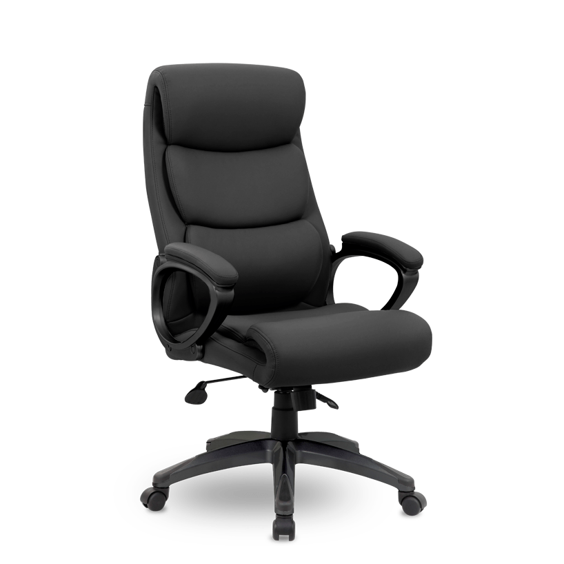 Кресло для руководителя Палермо, черный пластик