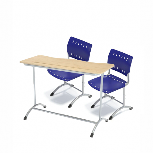 Комплект ученической мебели двухместный регулируемый взрослый №2
