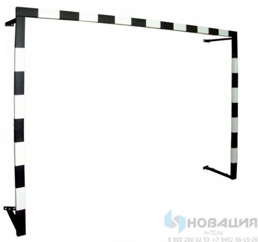 Комплект ворот для игры в мини-футбол (гандбол) с сетками и креплением к стене (2 шт)