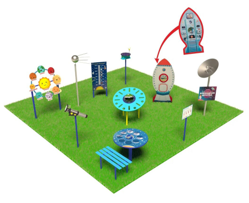 Интерактивная детская площадка Космодром детства (комплект Мини)