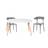 Обеденная группа овальный стол и стулья (4 места)
