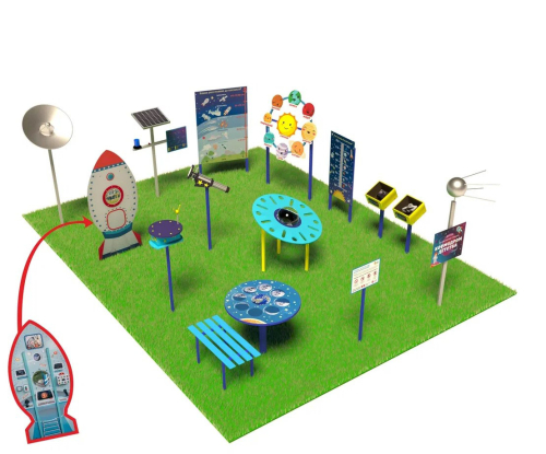 Интерактивная детская площадка Космодром детства (комплект Стандарт)