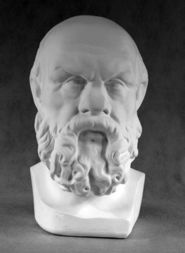 Гипсовая модель Голова Сократа