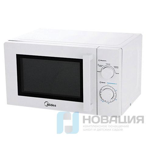 Микроволновая печь MIDEA MM720CY6-W объем 20 л, мощность 700 Вт, механическое управление, белая