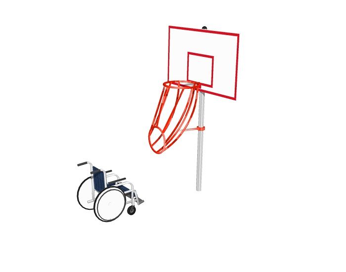 Баскетбольная стойка для людей с ОВЗ