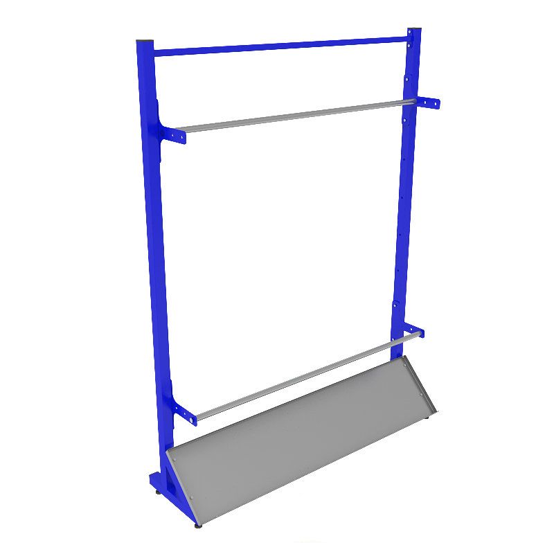 Стеллаж для хранения лыж пристенный