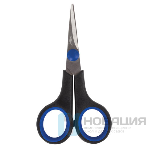 Ножницы для хобби и рукоделия ОСТРОВ СОКРОВИЩ 120 мм, 3-х сторонняя заточка, черно-синие, 237104