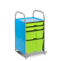 Мобильный стеллаж S с контейнерами, 410х475х1126 мм