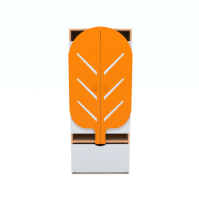 Двухсекционный детский шкафчик с ящиком (заказ кратно 3 шт.)