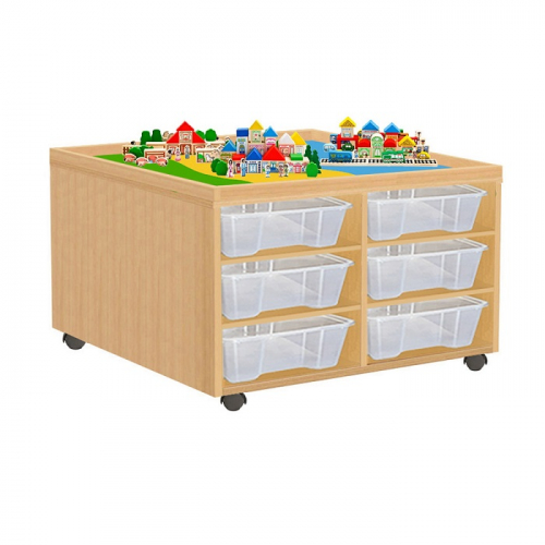 Стол детский дидактический Ландшафт (12 контейнеров)