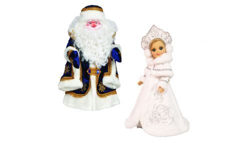 Набор кукол Дед мороз и Снегурочка (озвученные)
