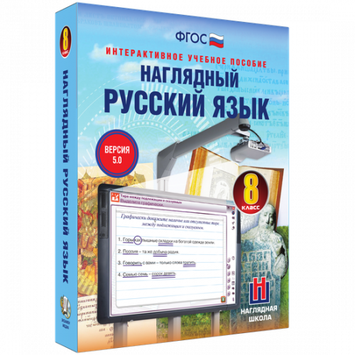 Пособие для интерактивной доски Наглядный русский язык. 8 класс