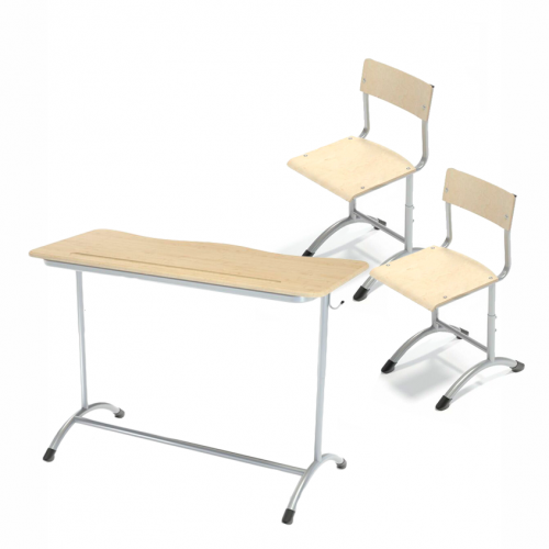 Комплект ученической мебели двухместный регулируемый для младшей школы №1