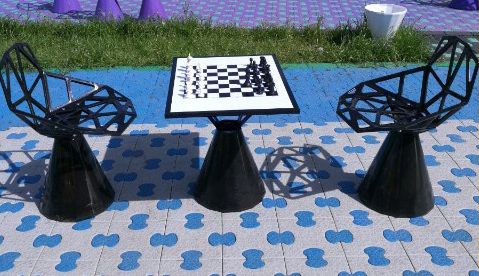 Всепогодные шахматы/ шашки с игровым полем