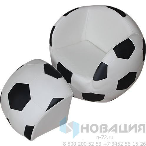 Пуфик Мяч Зенит(экокожа) - Пуфик футбольный мяч