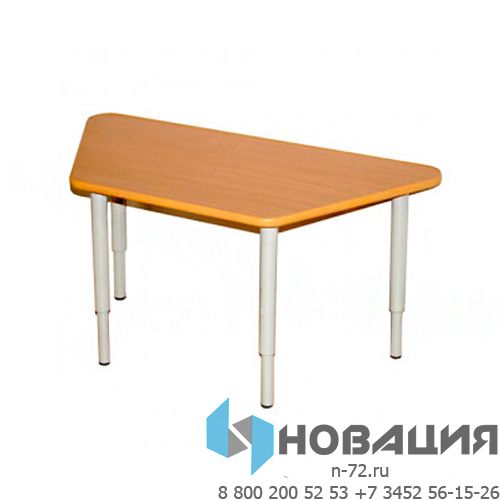 Детский стол 2-местный регулируемый по высоте и наклону Классик 3-7, ЛДСП Бук/Коричневый