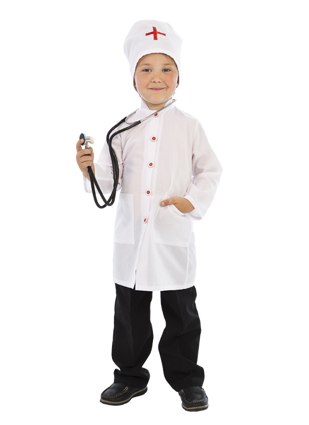 Детский карнавальный костюм Доктор Айболит (рост от 104 до 146 см)