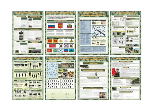 Комплект стендов Военная подготовка
