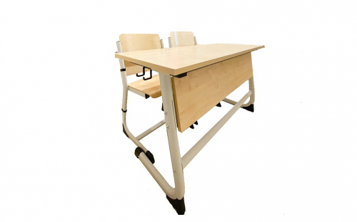 Комплект ученической мебели двухместный Оптима, регулируемый