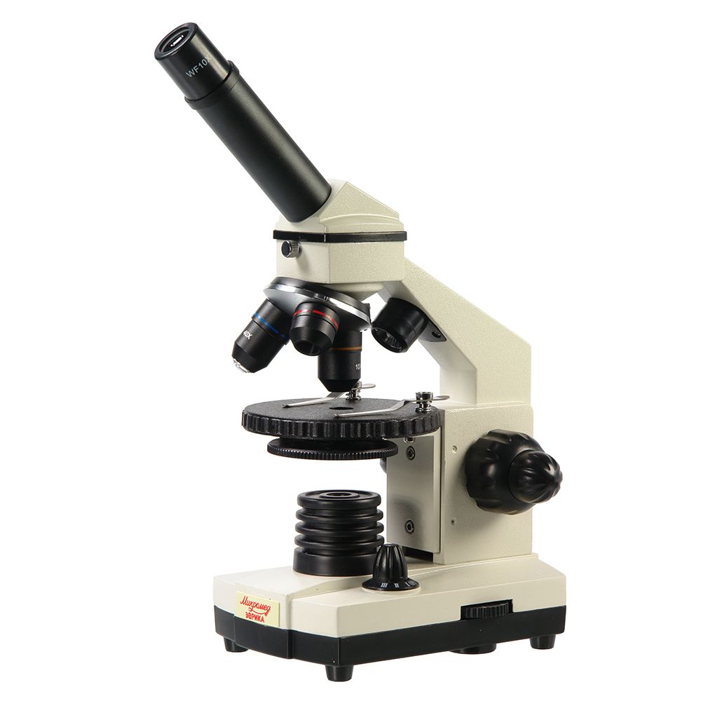 Микроскоп школьный 40х-1280х в текстильном кейсе