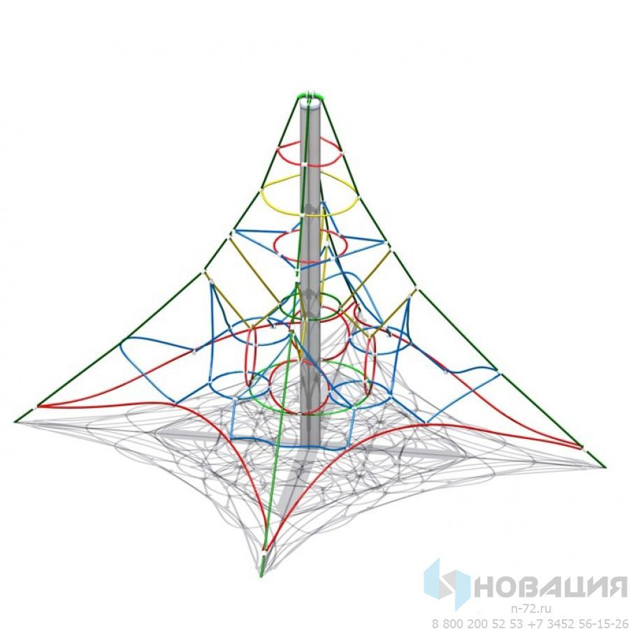 Сетка Пирамида (малая), 4900х4900х2800 мм: купить для школ и ДОУ с  доставкой по всей России