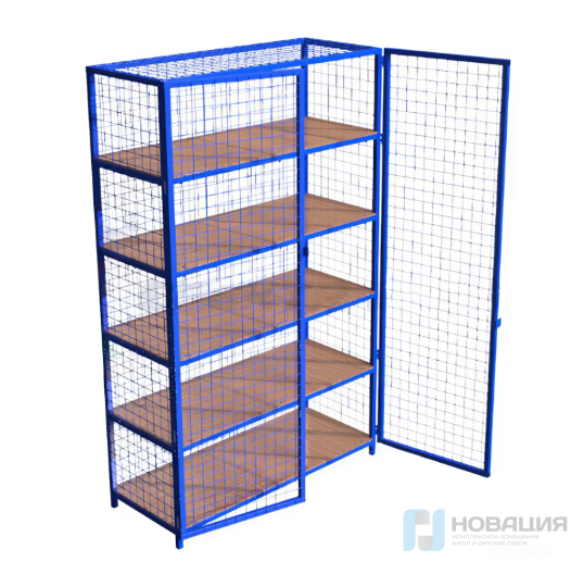 Закрытый стеллаж для хранения инвентаря