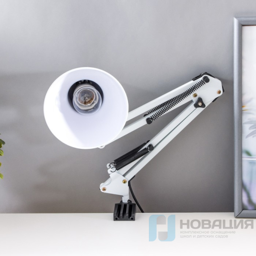 Лампа настольная на струбцине, 14х12х71 см (E27)