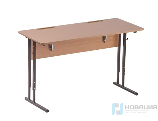 Стол ученический двухместный Стандарт с регулируемым наклоном столешницы (3-5, 5-7 р.гр.)