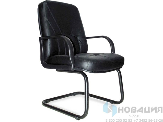 Кресло в кабинет руководителя Комо, низкая спинка, полозья