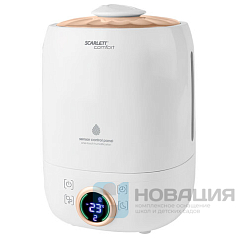 Увлажнитель SCARLETT SC-AH986E08, объем бака 4,6 л, 45 м2, LED-дисплей, ароматизатор, таймер, белый