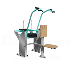 Уличный тренажер Вертикальная тяга с изменяемой нагрузкой