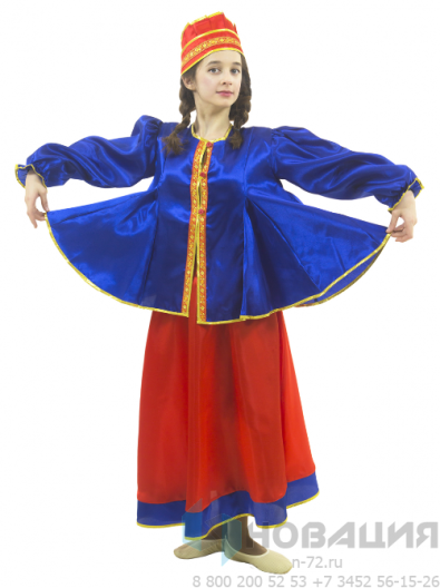 Женский карнавальный костюм Масленица (рост 116 до 182 см)