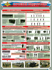 Стенд Строевая подготовка, 900х1200 мм