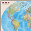 Карта настенная "Мир. Политическая карта", М-1:20 млн., размер 156х101 см, ламинированная, 634, 295