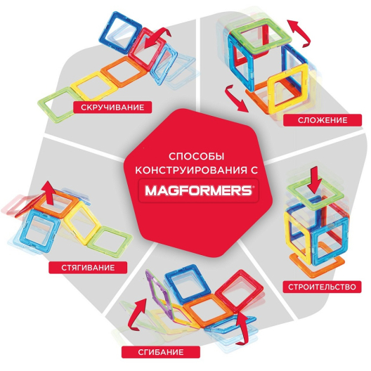 Магнитный конструктор MAGFORMERS Fantasy Land Set, 126 деталей