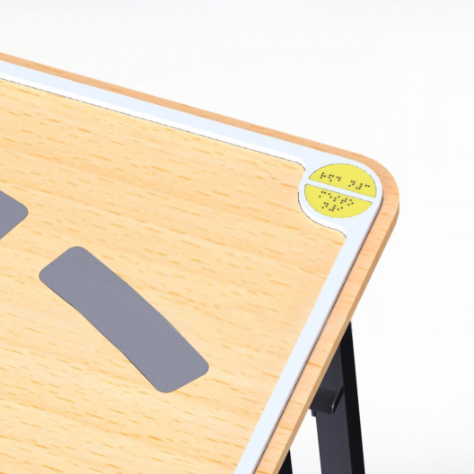 Парта ученическая для детей с ОВЗ (тактильная зона, регулировка высоты и столешницы)