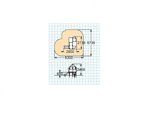 Детский игровой комплекс №4 (для детей от 3-х до 7- ми лет)