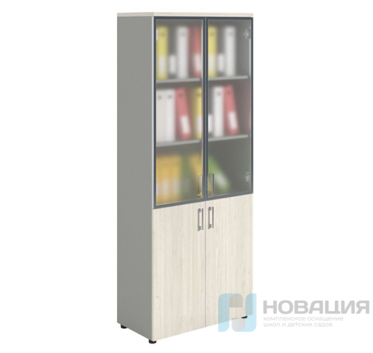 Шкаф для документов с стеклянными дверцами NW