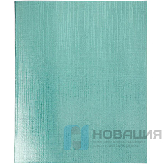 Тетрадь бумвинил, А5, 96 л., скоба, офсет №1, клетка, Мята Metallic, HATBER, 96Т5бвВ1