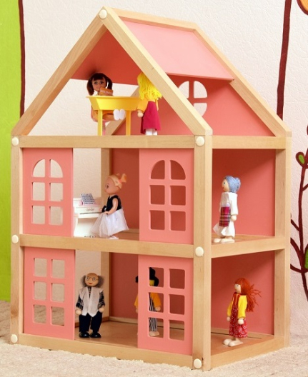 Дом кукольный 3 этажа (для кукол до 12 см)