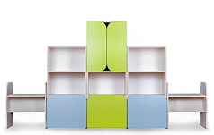 Стенка для игрушек АНТОШКА, 2400х460х1300 мм