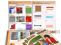 Коллекция промышленных образцов тканей, ниток и фурнитуры