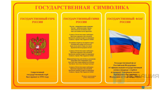 Стенд Государственная символика