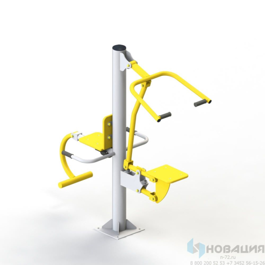 Тренажер уличный для укрепления спины и ног (двойной)