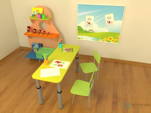 Уголок "Изобразительная деятельность" для детей 3-5 лет