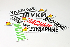 Набор магнитных карточек для учителя русского языка