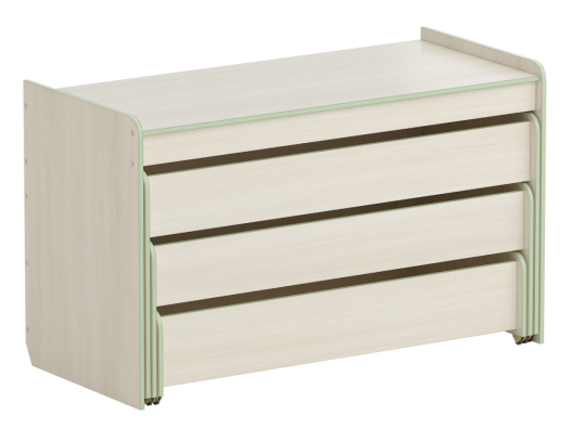 Кровать детская трехуровневая в корпусе